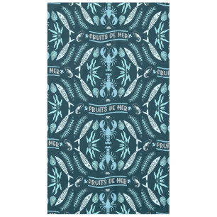 Seafood Art Decor Prints Tablecloth