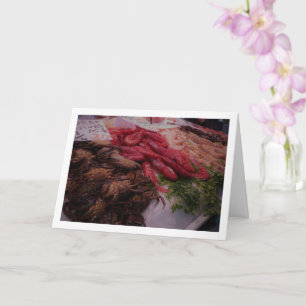 Seafood at the Mercado Central, Valencia, Spain Card