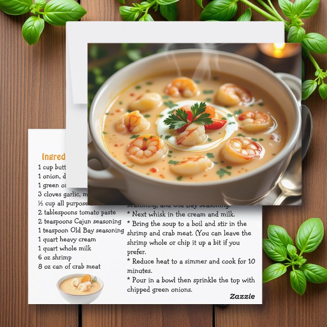 Seafood Bisque Recipe Card (Creator Uploaded)