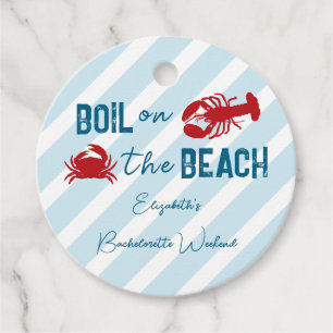 Seafood Boil Bachelorette Party Favour Tags