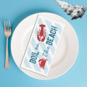 Seafood Boil Bachelorette Party Napkin
