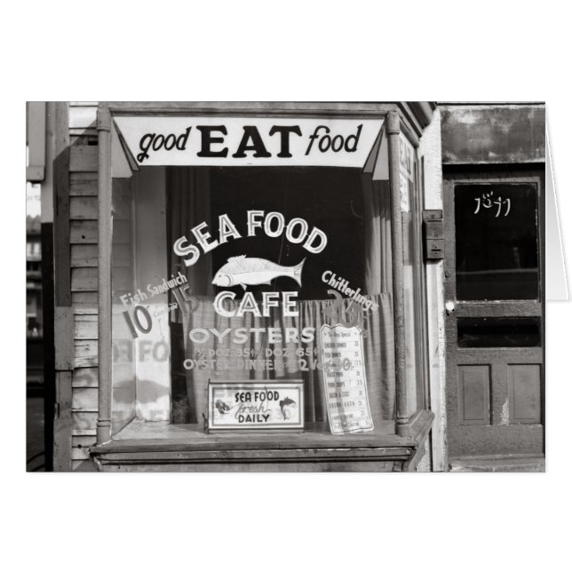 Seafood Cafe, 1937 (Front Horizontal)
