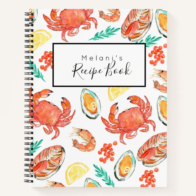 Seafood costal ocean cook book recipe book (Front)