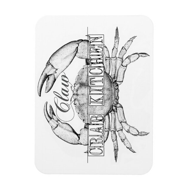 Seafood Crab Lovers magnet (Vertical)