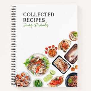 Seafood Cuisine Recipe White Journal