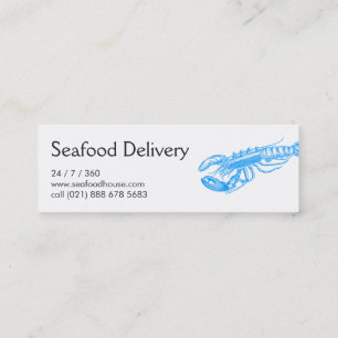 Seafood delivery mini business card
