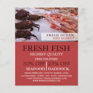 Seafood Display, Fishmonger/Wife, Fish Market Flyer