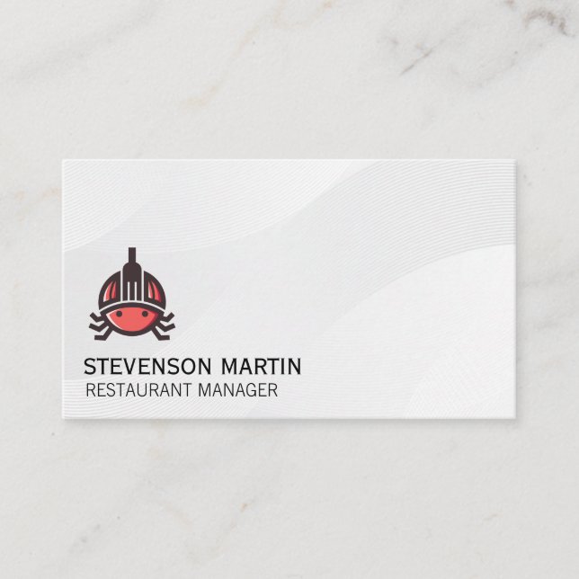Seafood Logo | Culinary | Restaurant Business Card (Front)