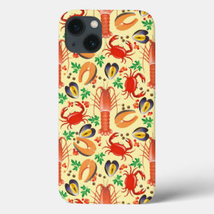 Seafood Pattern iPhone 13 Case