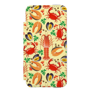 Seafood Pattern Incipio Watson™ iPhone 5 Wallet Case