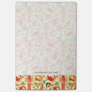 Seafood Pattern Post-it Notes