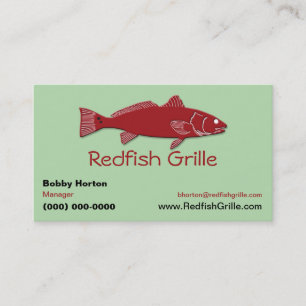 Seafood Restaurant / Grill   Coastal Seafood Business Card