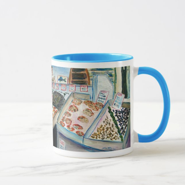 Seafood Sale Mug (Pike Place Seattle) (Right)