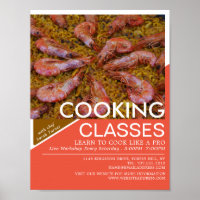 Seafood Shrimp, Cooking Classes Advertising