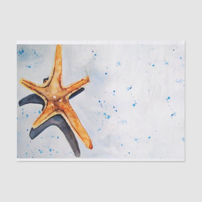Seafood-starfish silk paper (Front)