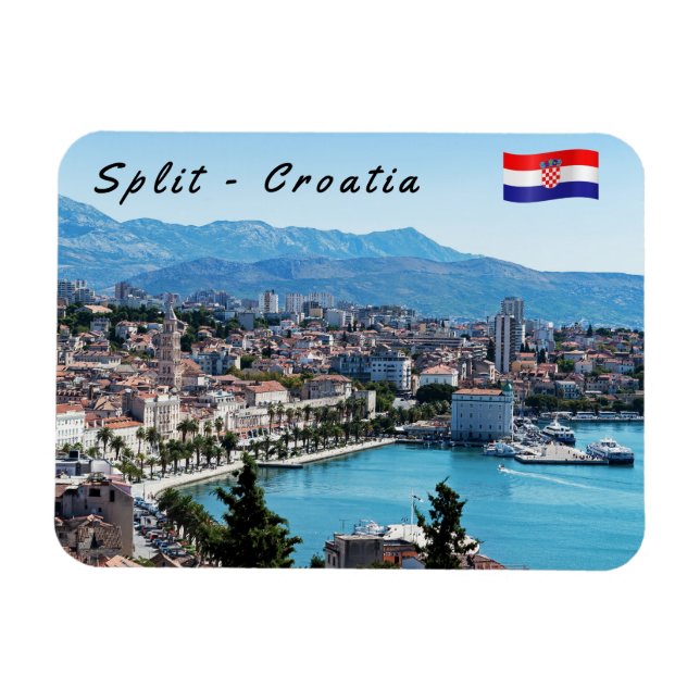 Seafront view on Split city - Dalmatia, Croatia Magnet (Horizontal)