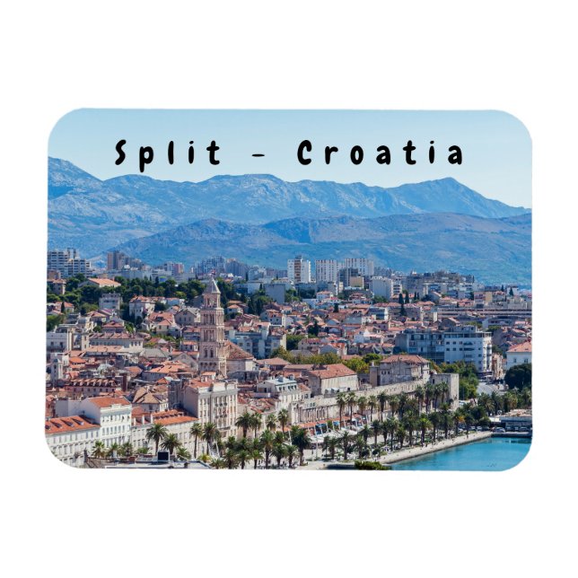 Seafront view on Split city - Dalmatia, Croatia Magnet (Horizontal)