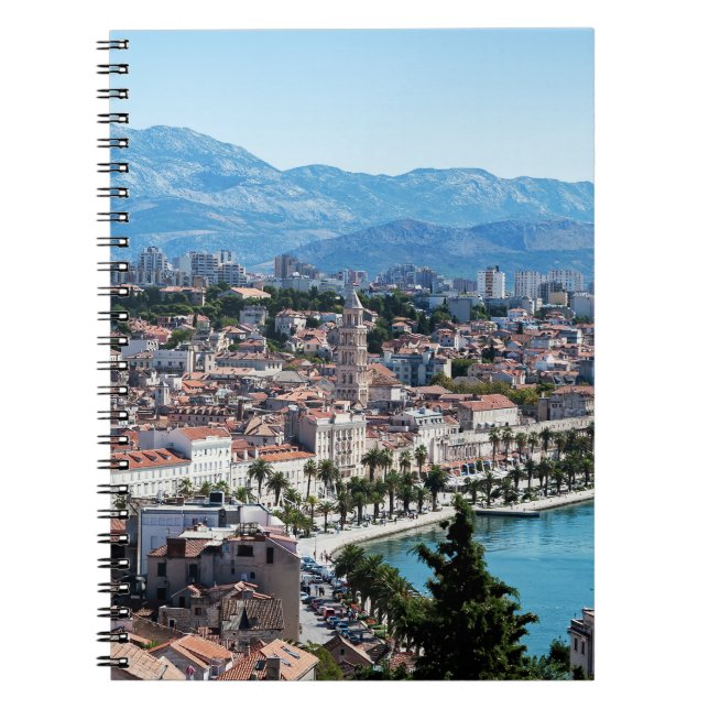 Seafront view on Split city - Dalmatia, Croatia Notebook (Front)