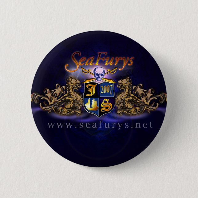 SeaFurys Shield (Blue) Button (Front)