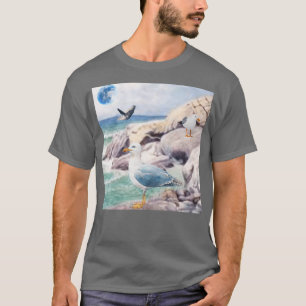 Seagirls at the Beach by Cass Purdon Seagirls Desi T-Shirt