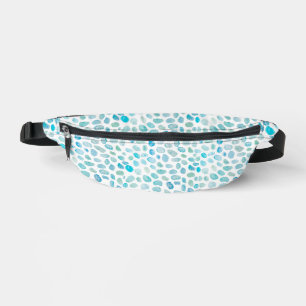 Seaglass Coastal Pattern Pebble Bum Bags