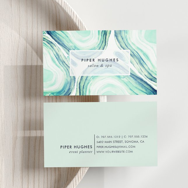 Seaglass Geode Business Card (Creator Uploaded)