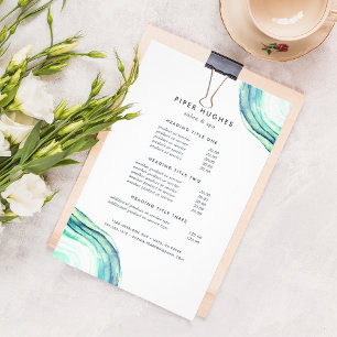 Seaglass Geode   Pricing & Services Flyer