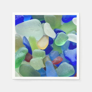 Seaglass paper napkins