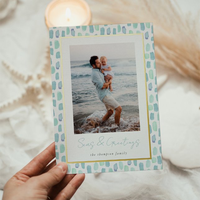 Seaglass Watercolor | Modern Minimal Coastal Photo (Creator Uploaded)