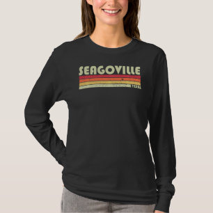 Seagoville Tx Texas Funny City Home Roots  Retro 7 T-Shirt