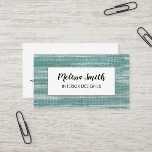Seagrass Interior Designer Fabric Business Card