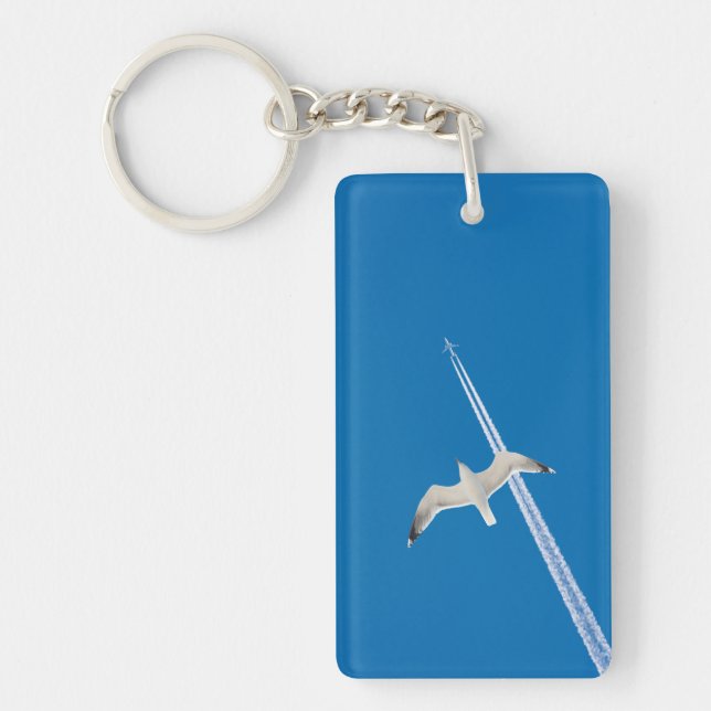 Seagull and aeroplane key ring (Front)