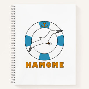 Seagull and Swim Ring Light Blue Notebook