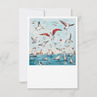 Seagull, bird, flying birds 