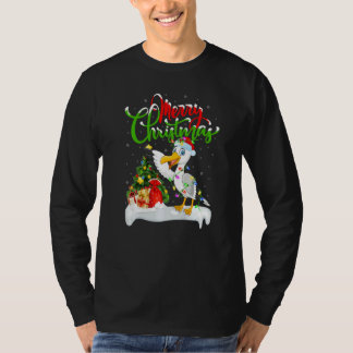 Seagull Bird  Xmas Decorations Santa Seagull Chris T-Shirt