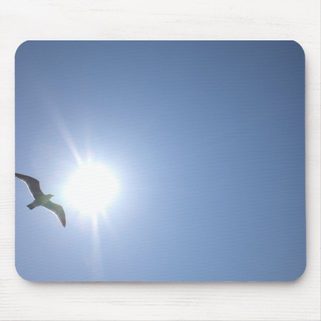 Seagull blue sky mouse pad (Front)