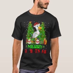 Seagull Christmas Tree Lights Holiday Santa Seagul T-Shirt