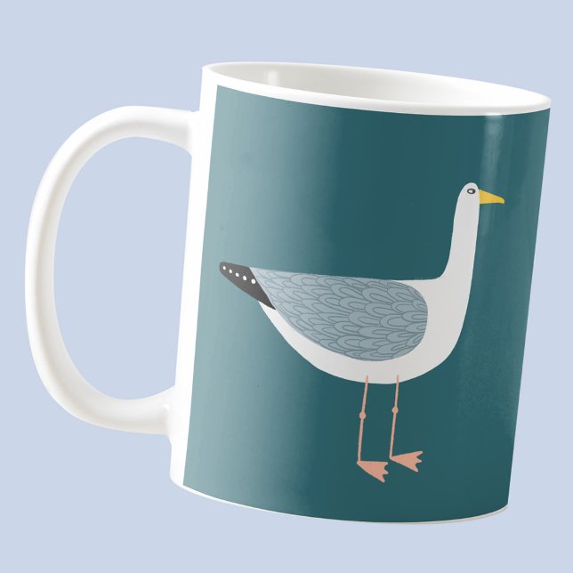 Seagull Coffee Mug (Fun Seagull bird coffee mug)