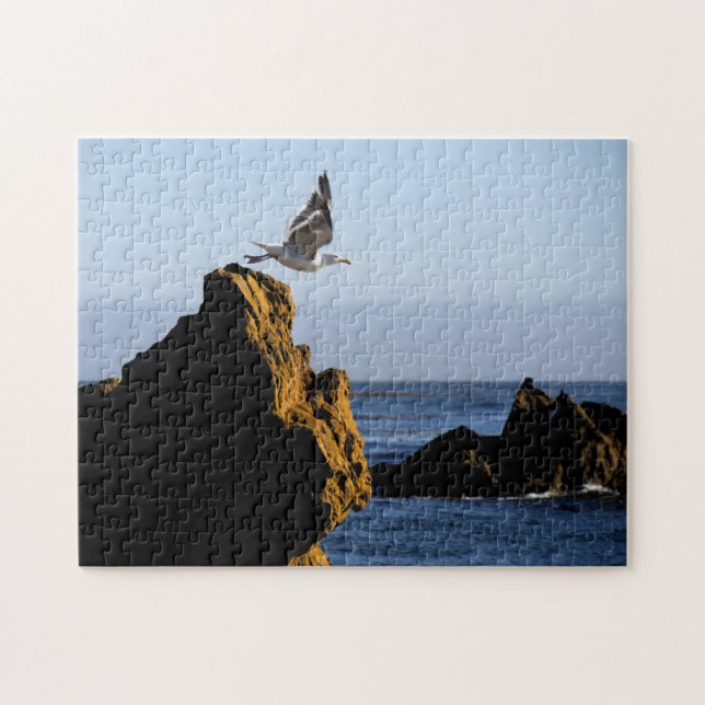 Seagull Departs Jigsaw Puzzle (Horizontal)