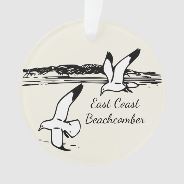 Seagull  East Coast Beachcomber Christmas ornament (Front)