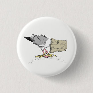 Seagull Fail Button | Funny Bird Illustration