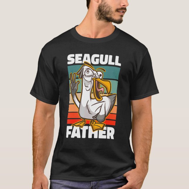 Seagull Father For Father's Day T-Shirt (Front)