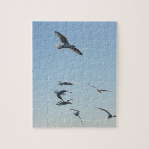 Seagull Flying Jigsaw Puzzle