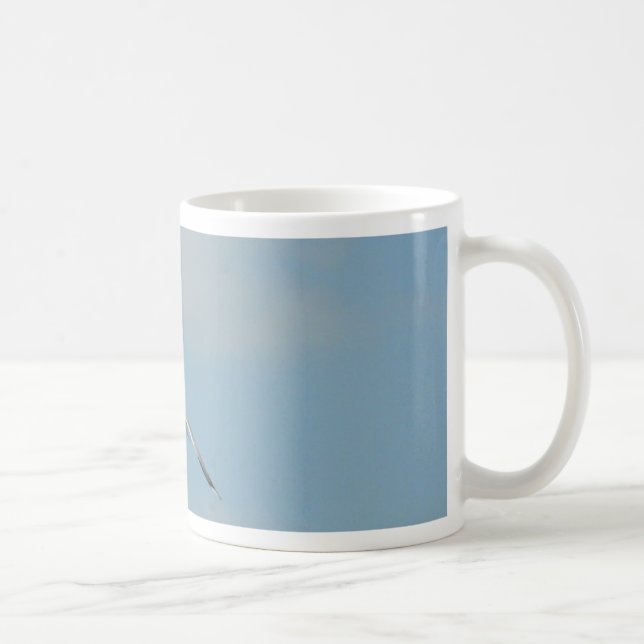 Seagull Flying On Sky High Coffee Mug (Right)