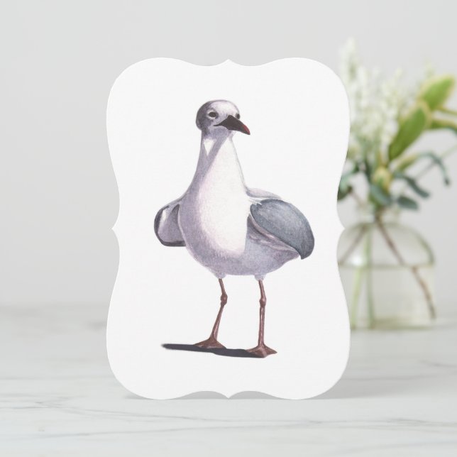 Seagull Greeting Card (Standing Front)