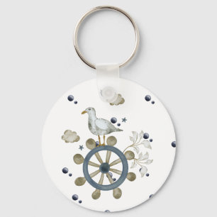 Seagull Hitching A Ride Key Ring