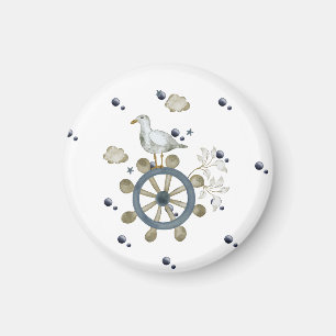 Seagull Hitching A Ride Magnet