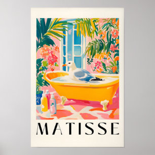 Seagull In Bathtub, Funny Bathroom Wall Art, Bird Poster