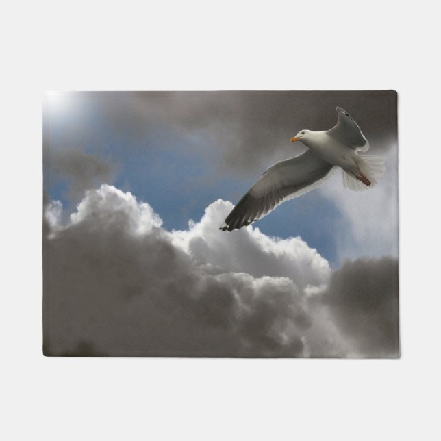 SEAGULL IN FLIGHT DOORMAT (Front)
