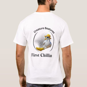 Seagull in Yellow Boots   Coastal Beach Humour T-Shirt